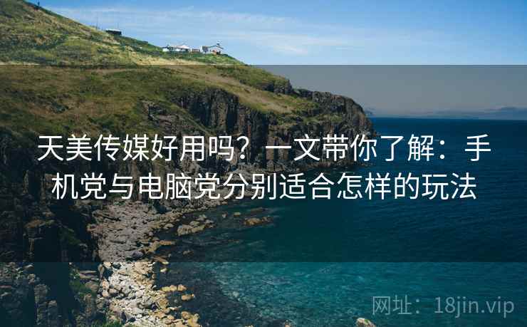 天美传媒好用吗？一文带你了解：手机党与电脑党分别适合怎样的玩法