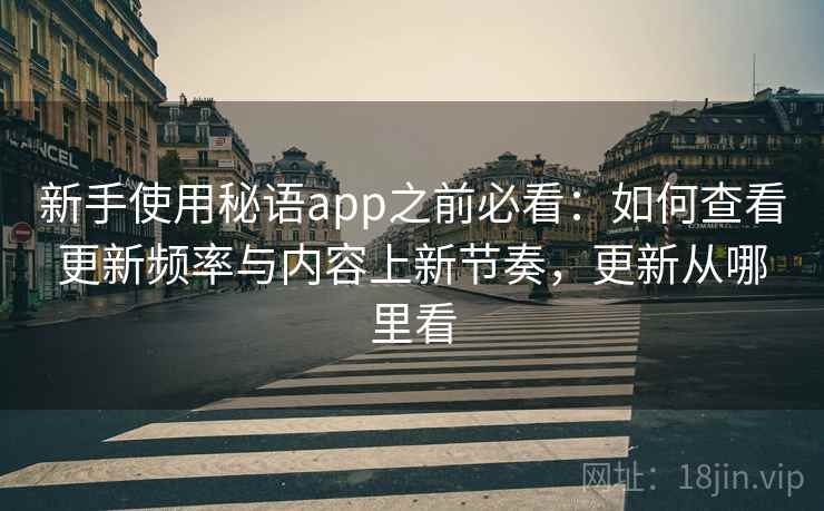 新手使用秘语app之前必看:如何查看更新频率与内容上新节奏,更新从哪里看 新手使用秘语app之前必看:如何查看更新频率与内容上新节奏,更新从哪里看