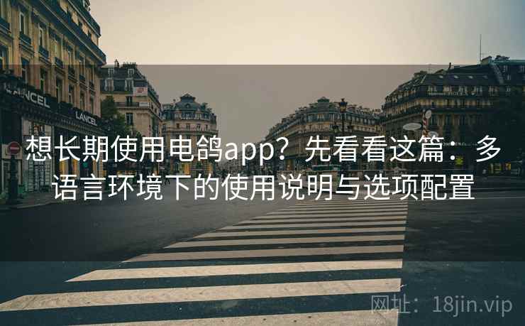 想长期使用电鸽app?先看看这篇:多语言环境下的使用说明与选项配置 想长期使用电鸽app?先看看这篇:多语言环境下的使用说明与选项配置