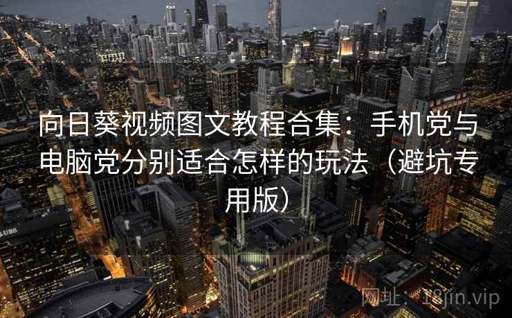 向日葵视频图文教程合集：手机党与电脑党分别适合怎样的玩法（避坑专用版）