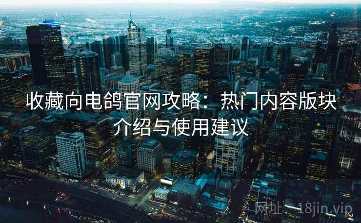 收藏向电鸽官网攻略：热门内容版块介绍与使用建议