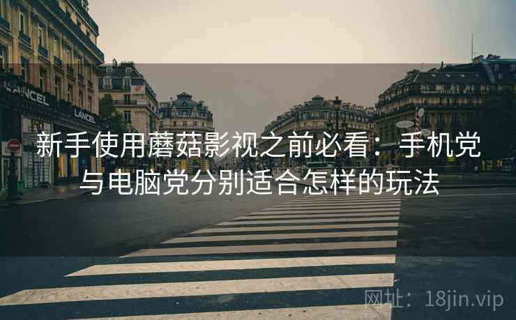 新手使用蘑菇影视之前必看:手机党与电脑党分别适合怎样的玩法 新手使用蘑菇影视之前必看:手机党与电脑党分别适合怎样的玩法