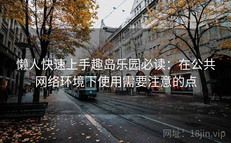 懒人快速上手趣岛乐园必读：在公共网络环境下使用需要注意的点
