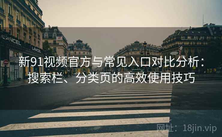 新91视频官方与常见入口对比分析：搜索栏、分类页的高效使用技巧