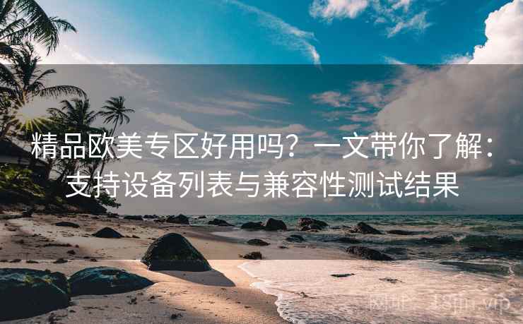 精品欧美专区好用吗?一文带你了解:支持设备列表与兼容性测试结果 精品欧美专区好用吗?一文带你了解:支持设备列表与兼容性测试结果